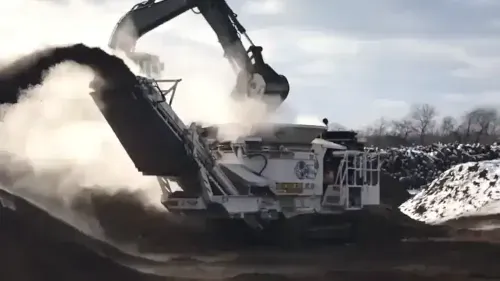 Particulate matter released from mulch centers